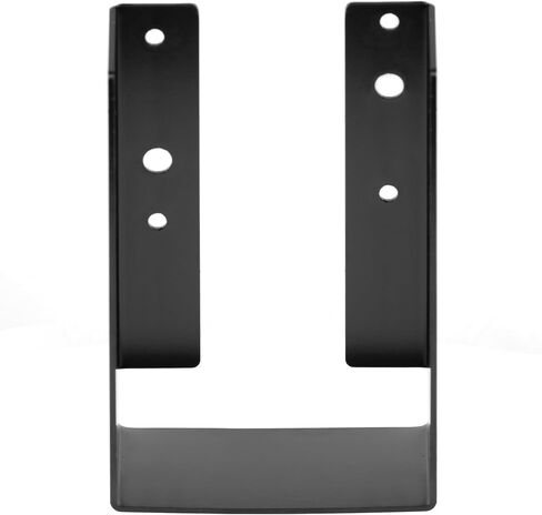 4 PCS Concealed-Flange Black Joist Hanger for 4 x 10 Post ,14 Gauge Steel Hidden Mount Joist Hanger, Powder Coated in Saudi Arabia