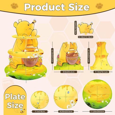 2 Pack Woodland Baby Shower Decorations Cupcake Stands: Cake Topper Stand Western Party Decors Supplies Favors, Baby Kids Boys Girls Birthday Safari Camping Mushroom Theme Cardboard Cupcake Holders in Saudi Arabia