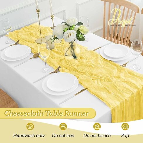 6Pack Baby Blue Cheesecloth Table Runner 35x120Inch Spring Easter Cheese Cloth Table Runner 10FT Boho Gauze Table Runners Rustic Sheer Table Runners for Wedding Bridal Shower Baby Shower Party Decor in Saudi Arabia