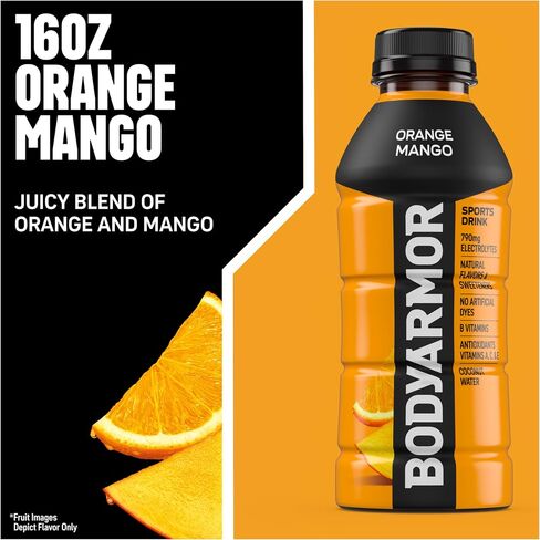 BODYARMOR Sports Drink Sports Beverage, Pineapple Coconut, Natural Flavors With Vitamins, Potassium-Packed Electrolytes, No Preservatives, Perfect For Athletes, 16 Fl Oz (Pack of 12) in Saudi Arabia