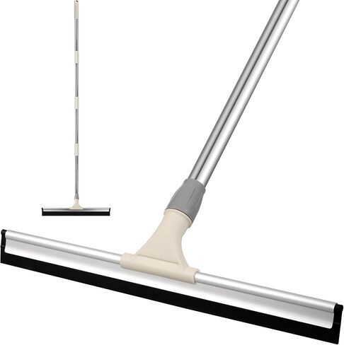 Floor Squeegee Broom, 60'' Long Handle Squeegee for Floor, Heavy Duty Rubber Squeegee, Floor Squeegee Scrubber for Shower, Bathroom, Kitchen, Pool, Concrete and Tiles in Saudi Arabia