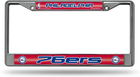 Rico Industries NBA Basketball Los Angeles Clippers Classic Bling License Plate Chrome Frame 12" x 6" in Saudi Arabia
