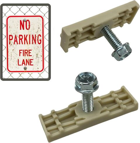 ProLink Sign Bracket for Chain Link Fence [Pack of 24] - Chain Link Sign Fence Mount | Fence mounting Fastener Bracket with Stainless Steel Bolts | Easy Installation, Ideal for Business in Saudi Arabia