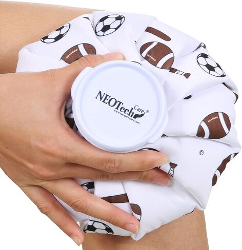 NeoTech Care Ice Bag, Screw Top Fillable, Reusable (Blue Bulldog Design, 5 inch) in Saudi Arabia