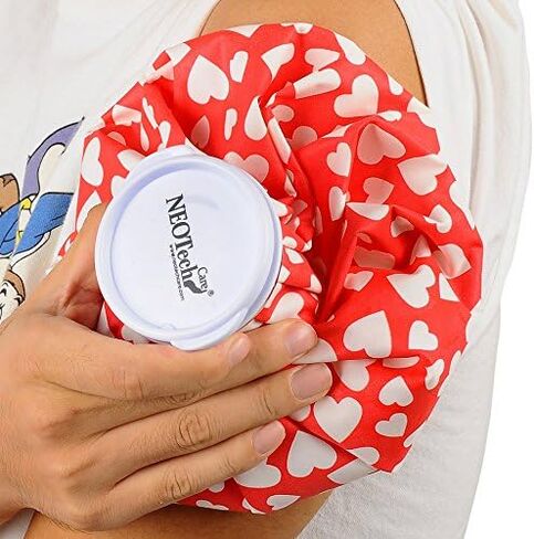 NeoTech Care Ice Bag, Screw Top Fillable, Reusable (Blue Bulldog Design, 5 inch) in Saudi Arabia