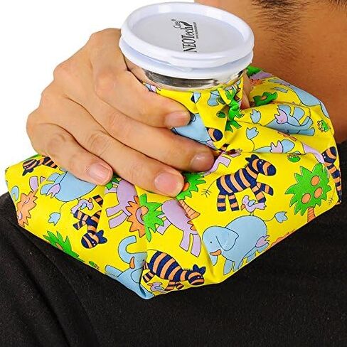 NeoTech Care Ice Bag, Screw Top Fillable, Reusable (Blue Bulldog Design, 5 inch) in Saudi Arabia