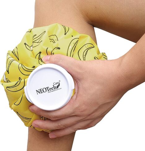 NeoTech Care Ice Bag, Screw Top Fillable, Reusable (Blue Bulldog Design, 5 inch) in Saudi Arabia