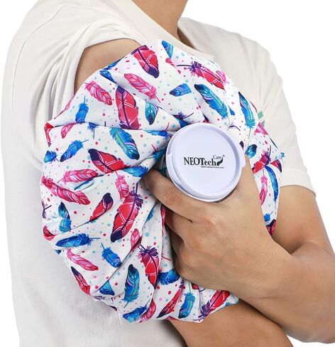 NeoTech Care Ice Bag, Screw Top Fillable, Reusable (Blue Bulldog Design, 5 inch) in Saudi Arabia