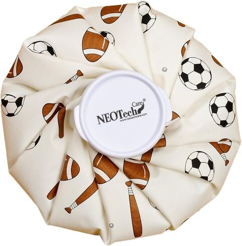 NeoTech Care Ice Bag, Screw Top Fillable, Reusable (Blue Bulldog Design, 5 inch) in Saudi Arabia