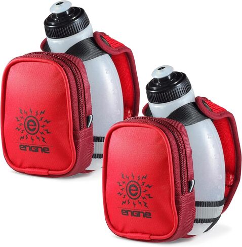 NGN Sport - Running Water Bottle Handheld | Hydration Bottle & Pack with Zippered Pocket - 10 oz in Saudi Arabia