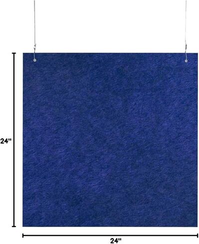 Versare Hanging SoundSorb Acoustic Baffles | Sound Dampening Material | Ceiling-Hung | Modern Design | 48" x 24" Marble Gray SoundSorb Panels in Saudi Arabia