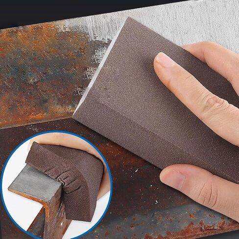 Hitefu 12 Packs Sanding Block, 220 Grit Sanding Sponge, Reusable Sandpaper Block for Wood, Glasses, Metal, Drywall in Saudi Arabia