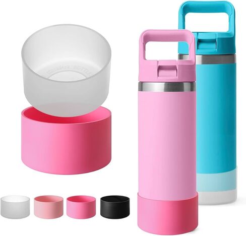 2 Pcs Silicone Protective Boot for Yeti 12/18 oz Bottle, 20/30 oz Tumbler, 20/25/30/35 oz Mug, Anti-Scratch, Anti-Deformation Bottom Protector Sleeve Cover for Yeti Rambler Bottle in Saudi Arabia