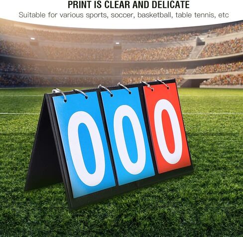 Table Top Scoreboard 2/3/4 Digit Portable Flip Sports Scoreboard Score Counter for Table Tennis Basketball Sports Digit Scoreboard in Saudi Arabia