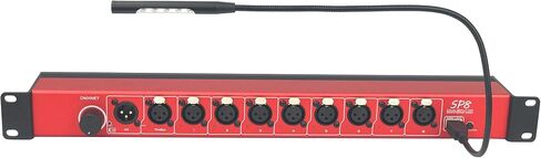 8-port Opto-Isolated DMX Splitter/Amplifier/Isolator, LED Indicator, USB Adjustable Work Light, DMX VIEW Function, Bulit-in Termination, XLR-3PIN,19 Inch Rack Mountable(black) in Saudi Arabia
