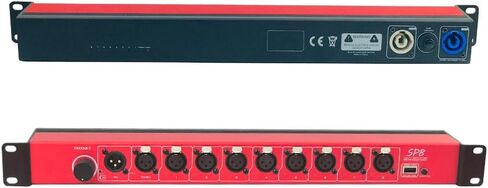 8-port Opto-Isolated DMX Splitter/Amplifier/Isolator, LED Indicator, USB Adjustable Work Light, DMX VIEW Function, Bulit-in Termination, XLR-3PIN,19 Inch Rack Mountable(black) in Saudi Arabia