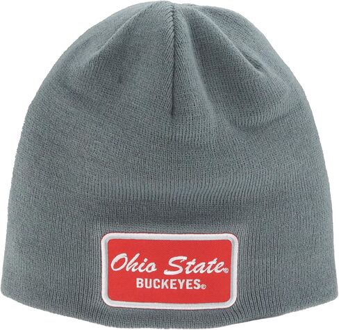 ZHATS Standard NCAA Officially Licensed Beanie Edge Patch Brick Gray, Grey, One Size in Saudi Arabia
