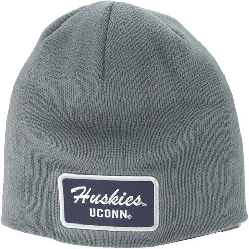 ZHATS Standard NCAA Officially Licensed Beanie Edge Patch Brick Gray, Grey, One Size in Saudi Arabia