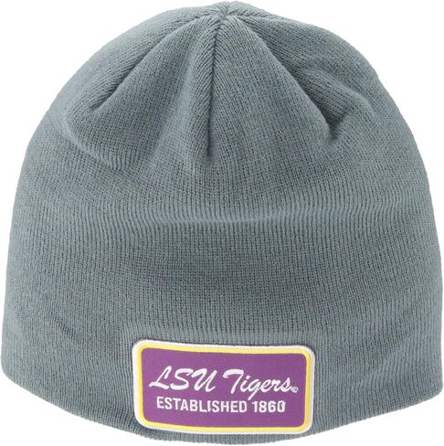 ZHATS Standard NCAA Officially Licensed Beanie Edge Patch Brick Gray, Grey, One Size in Saudi Arabia