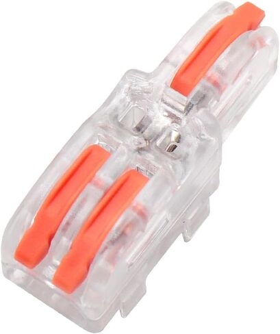 4-Wire Lever Nuts Conductor Compact Splicing Connectors,1 in 3 Out 14 Pcs in Box Electrical Connectors with Orange Handle,Lever Nut Wire Connectors in Saudi Arabia