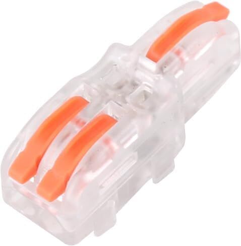 4-Wire Lever Nuts Conductor Compact Splicing Connectors,1 in 3 Out 14 Pcs in Box Electrical Connectors with Orange Handle,Lever Nut Wire Connectors in Saudi Arabia