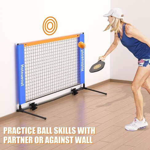 Pickleball Set with Net and Paddles 5FT Wide Indoor Mini Portable Pickle Ball Practice Net Small Equipment Training Net, for Driveways, Outdoor Home in Saudi Arabia