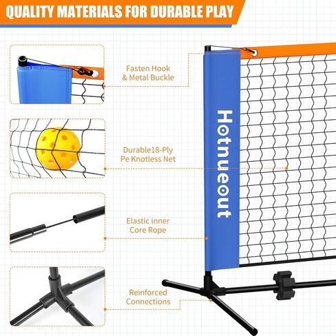 Pickleball Set with Net and Paddles 5FT Wide Indoor Mini Portable Pickle Ball Practice Net Small Equipment Training Net, for Driveways, Outdoor Home in Saudi Arabia