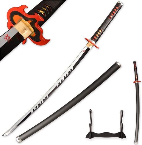 Sword fort Sharp Full Tang Katanas High Carbon Steel Demon Sword Real Metal About 41inch-Tempered Hand Forged Anime Samurai Sword in Saudi Arabia