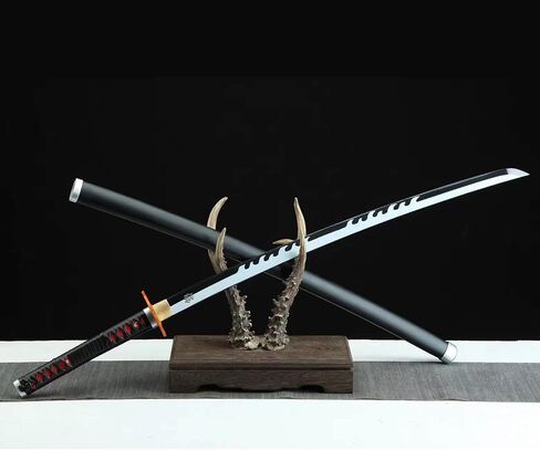 Sword fort Sharp Full Tang Katanas High Carbon Steel Demon Sword Real Metal About 41inch-Tempered Hand Forged Anime Samurai Sword in Saudi Arabia