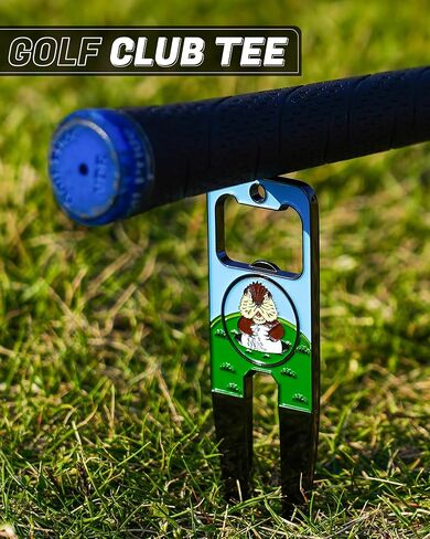 Big Teath Golf Divot Tool Funny Golf Divot Tool ، Tool Golf Divot Tool و Marker Ball ، Fecimite Modged Forged Parchmantive in Kuwait
