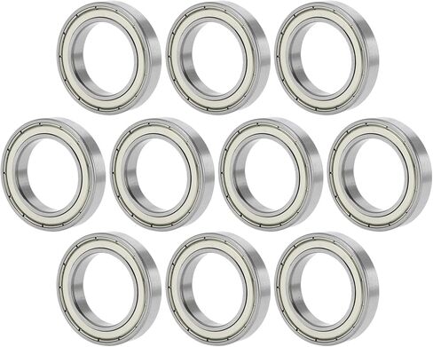 ACROPIX 6906ZZ Deep Groove Ball Bearings P6 30x47x9mm Lubricated Double Metal Seal Silver Tone Scooter Skateboard Wheel - Pack of 10 in Saudi Arabia