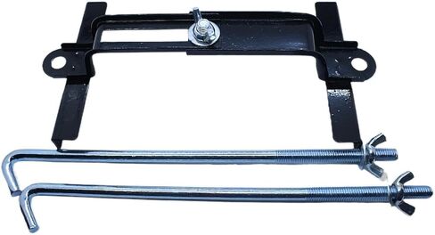 Premium Adjustable Battery Hold Down, Universal Crossbar Battery Hold Down Kit, Universal Adjustable Battery Crossbar with J-Shaped Stabilizing Hook Kit (Bolt Length 11inches / 27cm) in Saudi Arabia