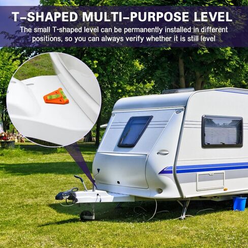 4PCS T Type RV Levelers, RV Level, Cross Check Bubble Level with Screws Mounting, RV Parts Accessories Exterior Leveling Stablilization Levelers Suitable for Camper Travel Trailer Truck Camera in Saudi Arabia