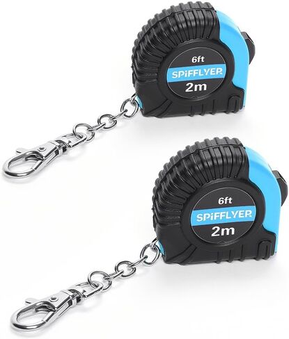 3 pc Small Tape Measure Mini Measuring Tape 6ft 2M, with Swivel Snap Hook, Green & Black in Saudi Arabia