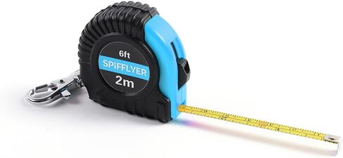 3 pc Small Tape Measure Mini Measuring Tape 6ft 2M, with Swivel Snap Hook, Green & Black in Saudi Arabia