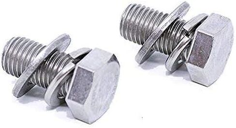 (قطعة واحدة) BelMetric M12X1.5X100 A2-70 مسامير صنبور سداسية من الفولاذ المقاوم للصدأ متري دقيق DIN 961 للسيارات والدراجات النارية والمركبات المائية، تتضمن الغسالات BR12X1.5X100SS in Saudi Arabia