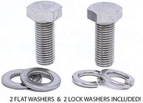 (قطعة واحدة) BelMetric M12X1.5X100 A2-70 مسامير صنبور سداسية من الفولاذ المقاوم للصدأ متري دقيق DIN 961 للسيارات والدراجات النارية والمركبات المائية، تتضمن الغسالات BR12X1.5X100SS in Saudi Arabia