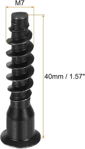 UXCELL 50PCS M7X50MM HEX SOCKETERSENK HEACK TESSPACT TELPAND TILLERNING SELPER SELPER in Saudi Arabia