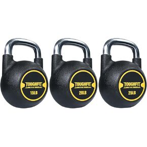 PU Coated Kettlebell Weights - Kettlebell Sets & Competition Kettlebell with Rust-proof Handles & Flat Bottoms for Strength Weight Training