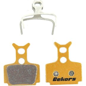 Metallic Bicycle Disc Brake Pads for Formula The One/R0/R1/RX/C1/Mega, 1 Pair with a Spring, Golden