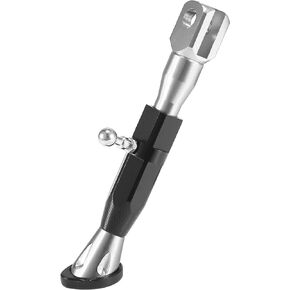 Motoforti Universal Adjustable Motorcycle Kickstand Side Support Stand Set CNC Aluminum Alloy Black