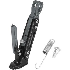Motoforti Universal Aluminum Alloy Motorcycle Kickstand Adjustable Side Parking Foot Support Stand Holder Motorcycle Accessories Purple