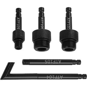 5PCS ATF Filler Adapters, Automatic Transmission Fluid Oil Filling Adapter Fit for VW Audi 09G 01J CVT DSG and Benz Transmission, Replacement Part # VAS6262-1 VAS6262-2 VAG1924/1 VAS5162-1 722.9