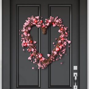 18 Inch Easter Wreath Artificial Easter Colorful Egg Wreath for Front Door Easter Door Wreath Spring Wreath with Pastel Eggs and Mixed Twigs for Easter Decorations