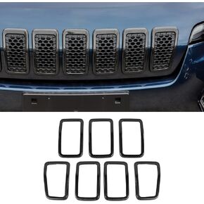 JeCar for Jeep Cherokee Grill Inserts, Front Grille Inserts for 2019-2020 Jeep Cherokee (Black)