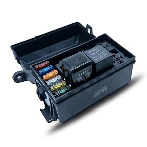 House of Relays Universal 12V Fuse & Relay Box Block [6 Relays Holder] [6 ATC/ATO Fuse Holder] 6 Way 12 Volt Waterproof Auto Fuse Relay Box for Automotive Car Truck Marine Boat Light Equipment