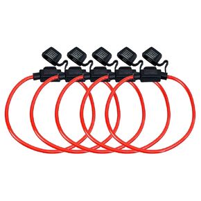 Conext Link LFH10ATM-5 Loop ATM Fuse Holder with Cover Without Fuse 5 Pack (10 Gauge) （15077）