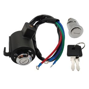 Ignition Key Switch Lock Set for Harley Davidson Motorcycle, Ignition Switch Fork Lock Kit for Harley Davidson Sportster XL Iron 883 1200 1995-2003