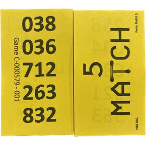 يقوم The Ticket Gurus بمطابقة 5 تذاكر تحتوي على (5) 3 أرقام 000-999 لكل بطاقة مع عدم وجود نسخ مكررة، 200 تذكرة لكل مجموعة. 8 يتم شحنها لكل طلب. in Kuwait
