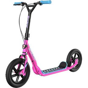 Razor Flashback Kick Scooter – 12" Mag Wheels with Air-Filled Tires, Dual Hand-Operated Brakes, BMX Style Scooter for Kids and Teens